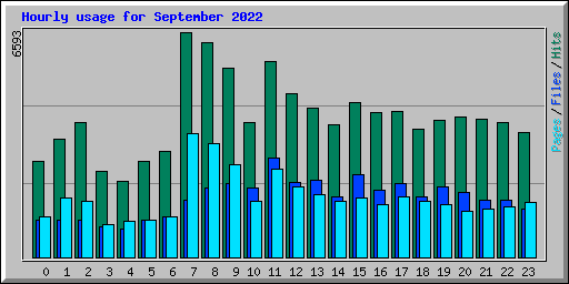 Hourly usage for September 2022